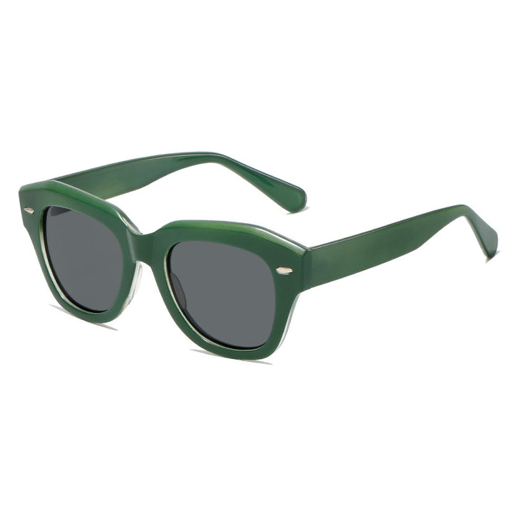 Women stylish sunglasses in modern design with transparent frame Stornfield