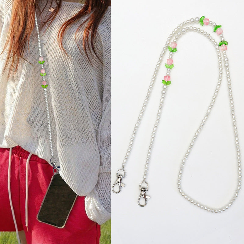 Beaded Eyewear Chain with Stylish Checker Design Stornfield
