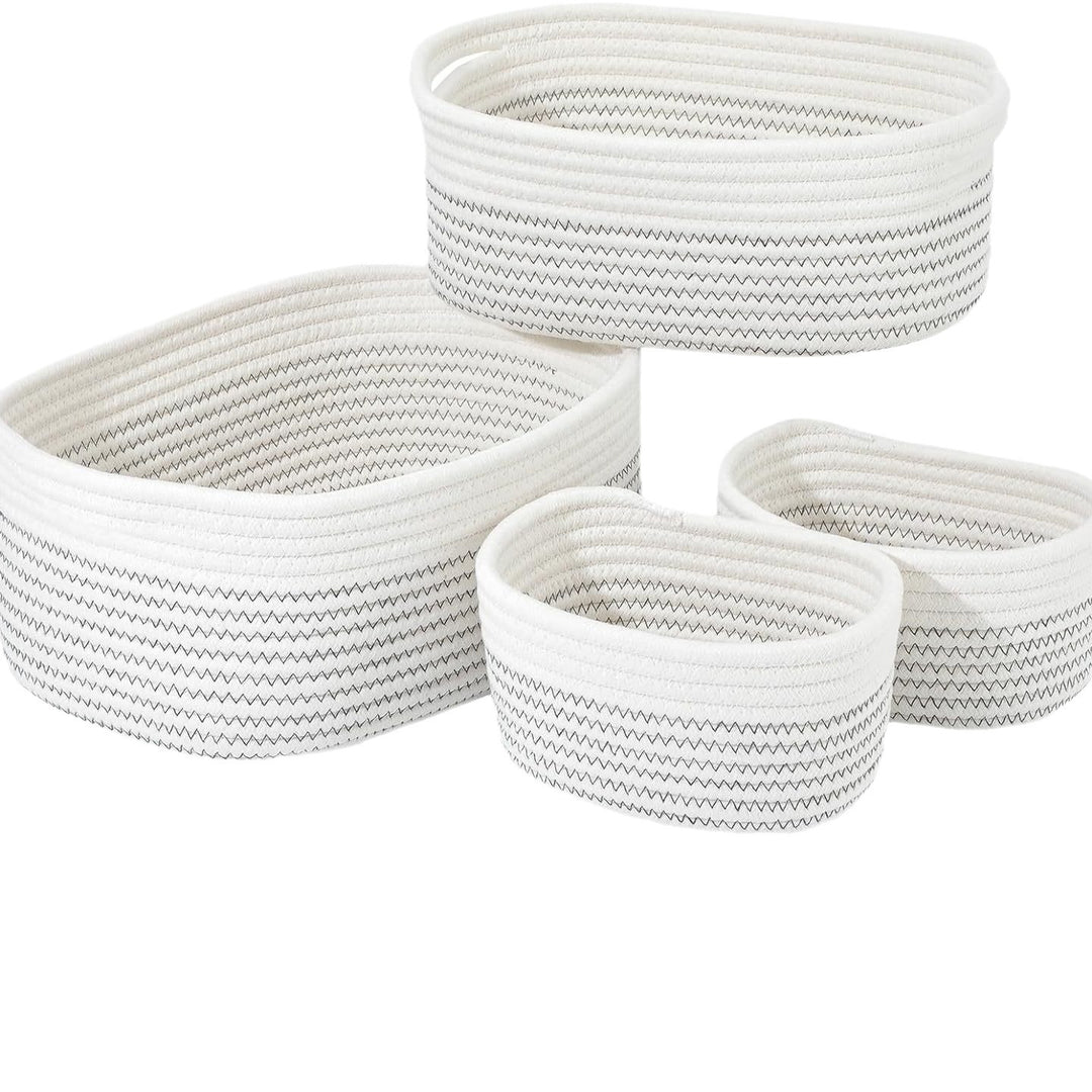 Women's storage basket made of natural cotton material Stornfield