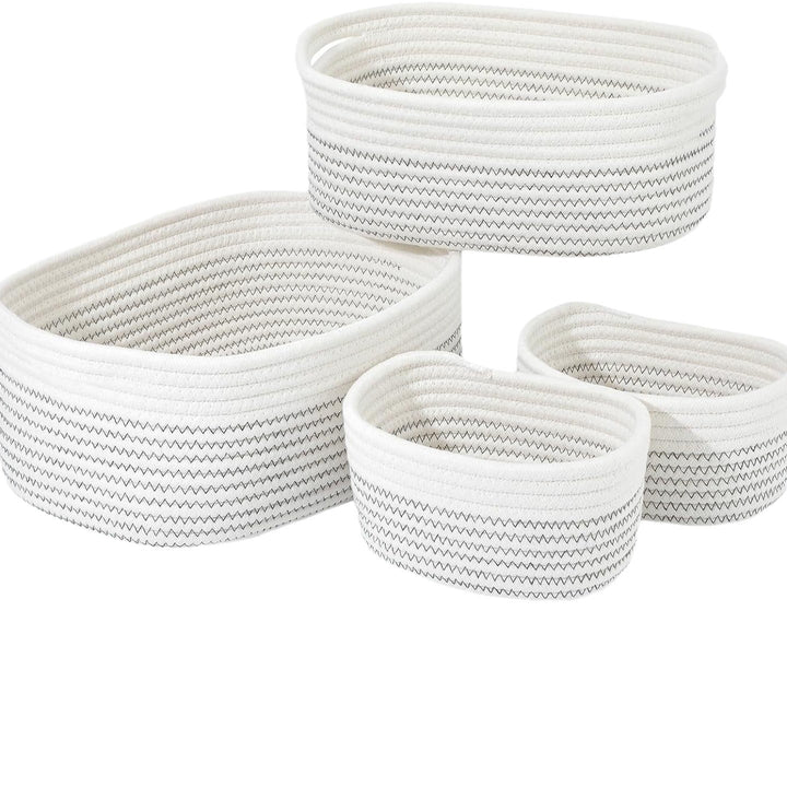 Women's storage basket made of natural cotton material Stornfield