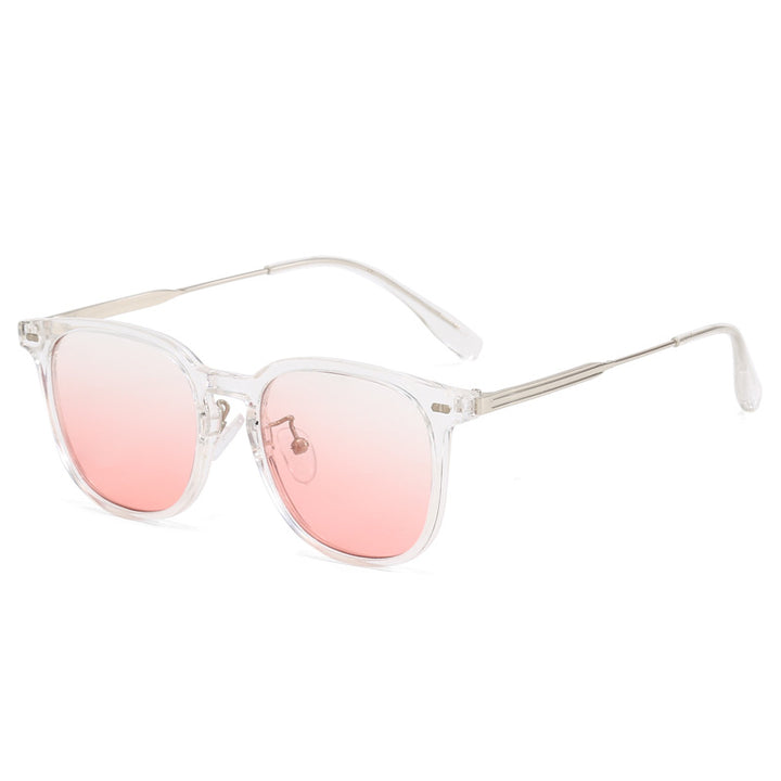 Women's clear rectangular glasses with delicate metal frame Stornfield