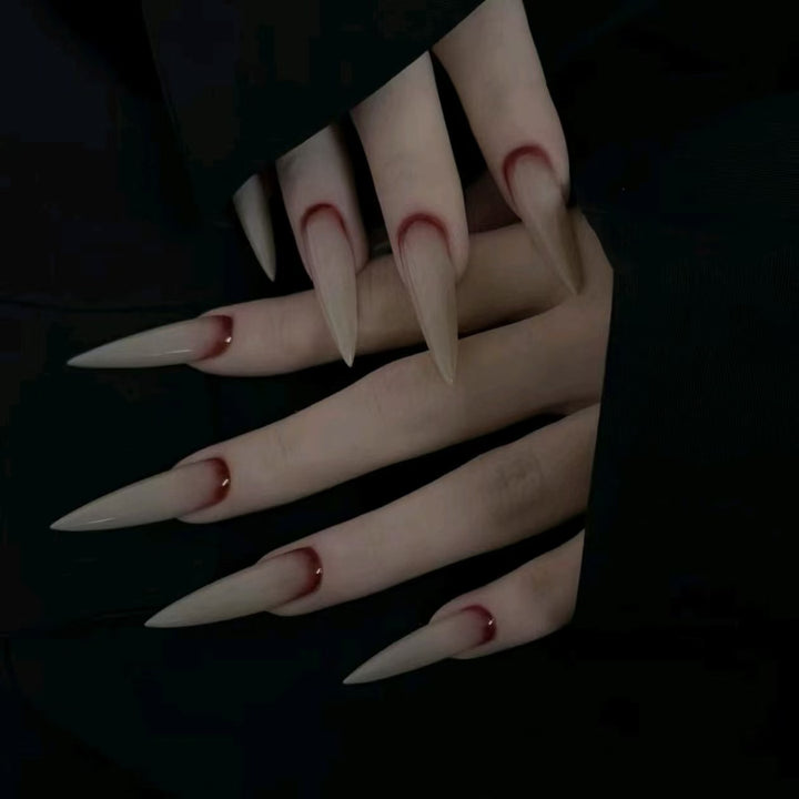 Stiletto Nail Extensions with Ombre Accent Stornfield