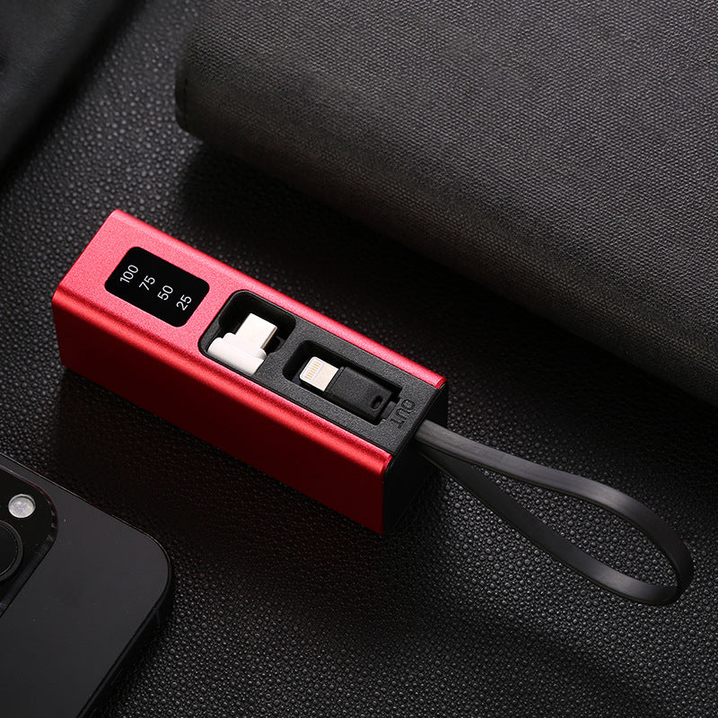 Multifunctional charger with integrated USB cable and LED display Stornfield