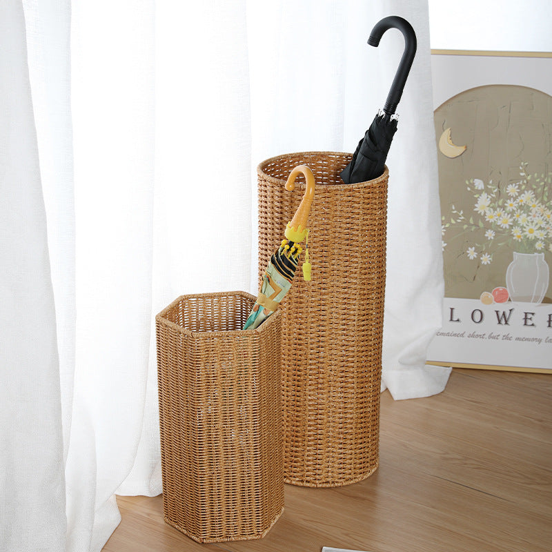 Unisex Handwoven Storage Basket with Hexagonal Shape Stornfield