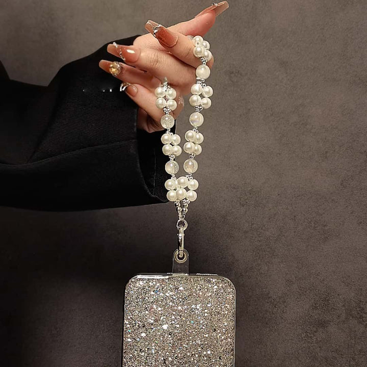 Elegant Decorative Pearl Phone Strap Stornfield