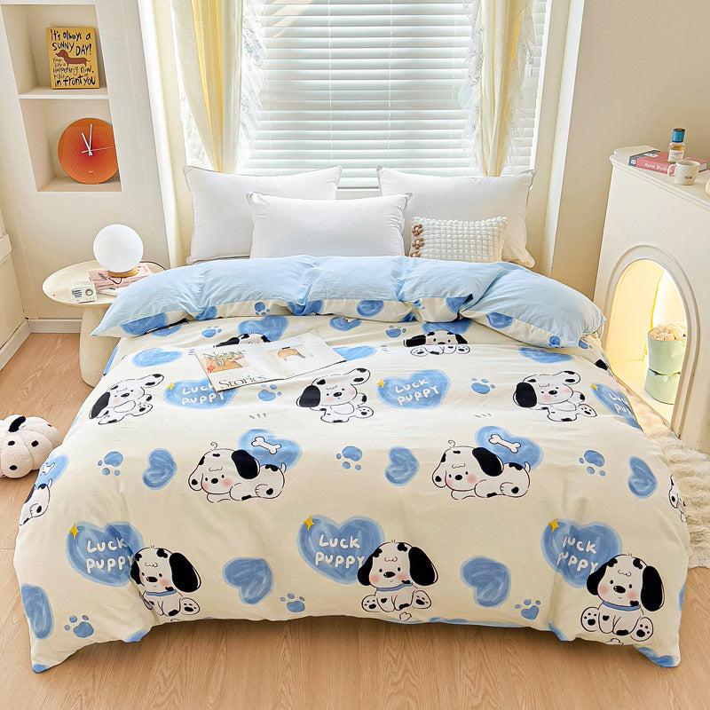 Plaid Patterned Quilted Comforter Set