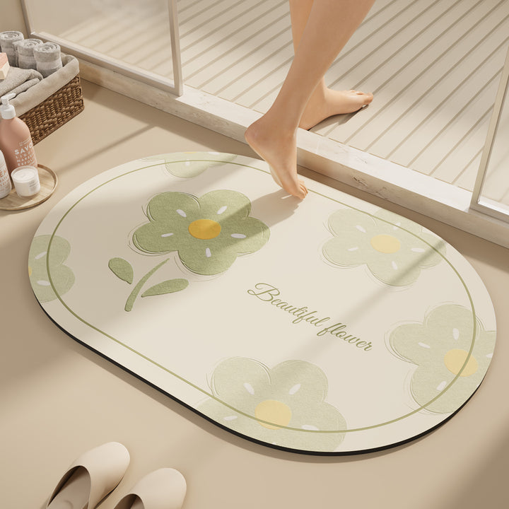 Floral Decorative Bath Mat