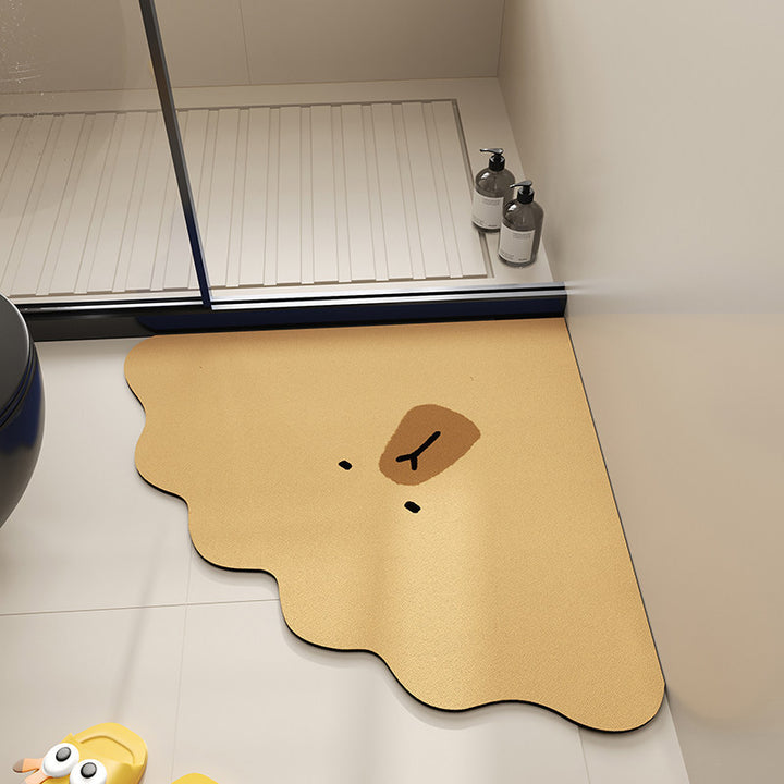 Cute Cartoon Animal-Themed Bath Mat