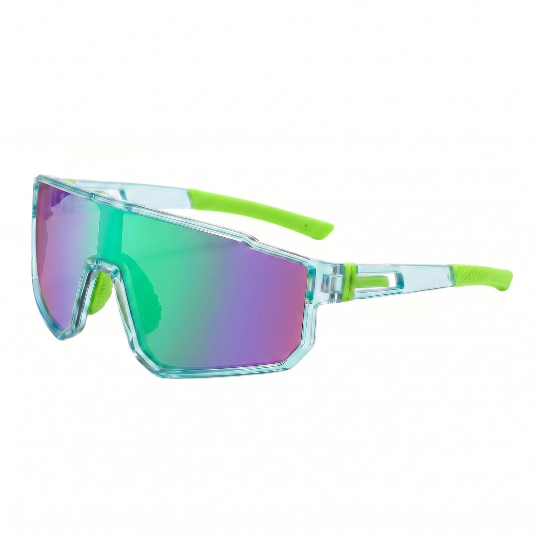 Women's sporty oversized shield sunglasses with UV400 protection, shatterproof polycarbonate lenses and non-slip temples Stornfield