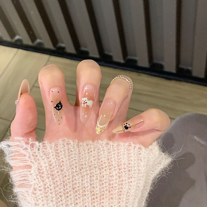 Glossy Gel Press-On Nail Set