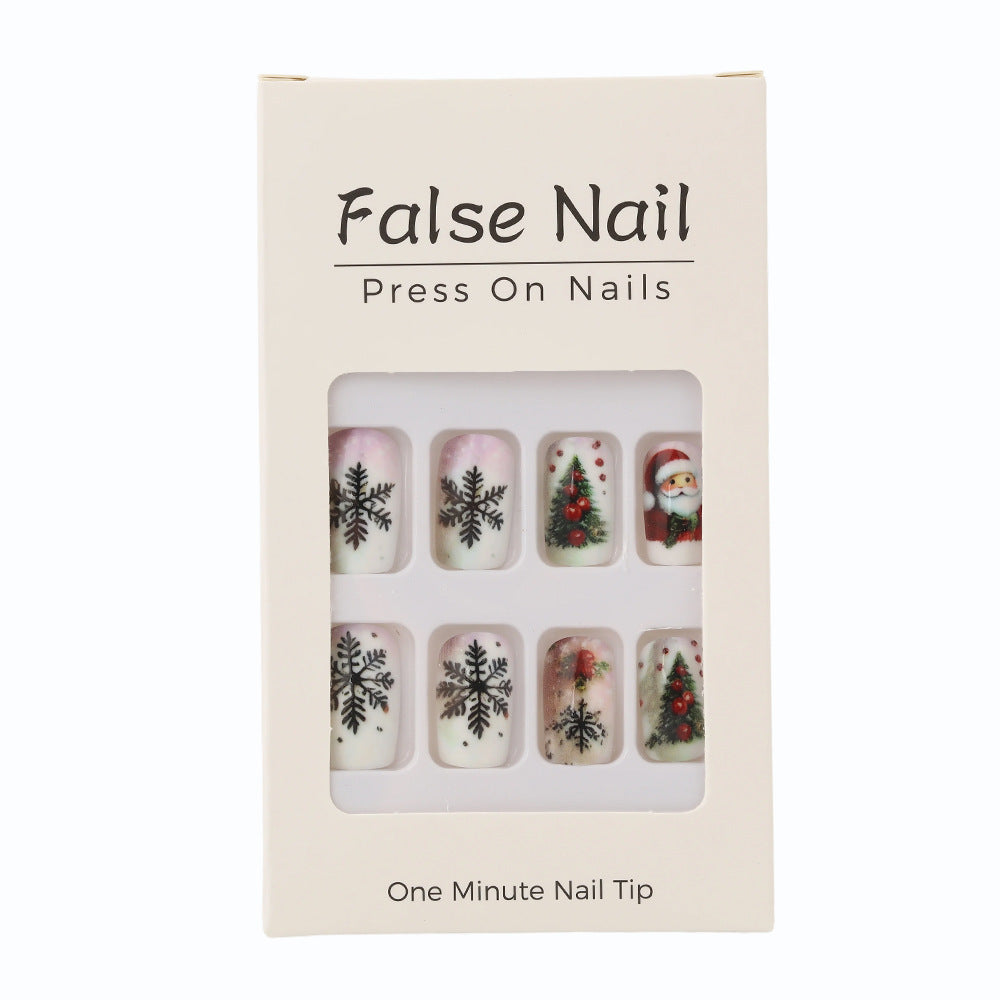 Festive artificial nails with Christmas motifs Stornfield