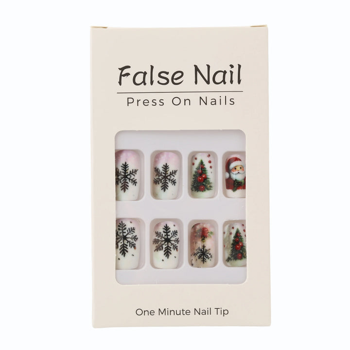Festive artificial nails with Christmas motifs Stornfield