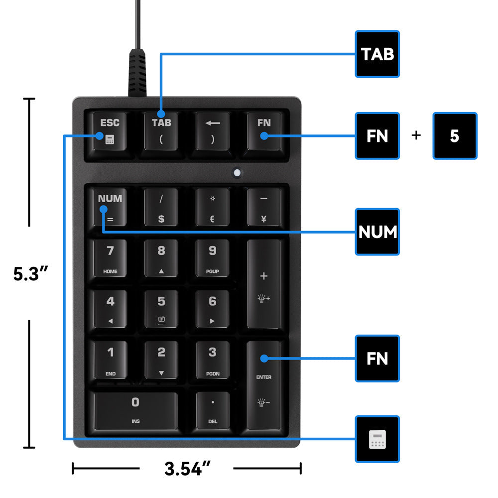 Compact RGB Mechanical Keypad Stornfield