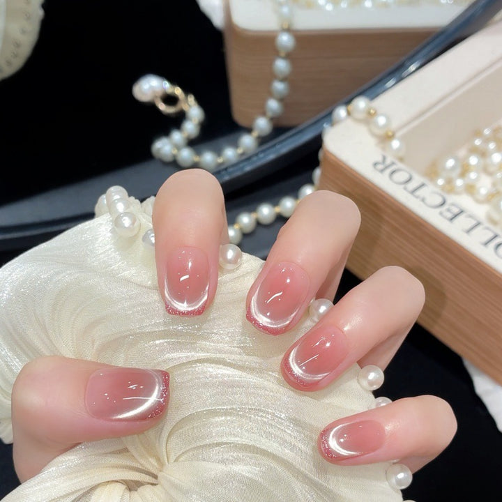 Premium French Tip Press-On Nail Set
