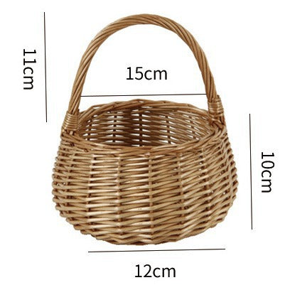 Handwoven basket with handle Stornfield