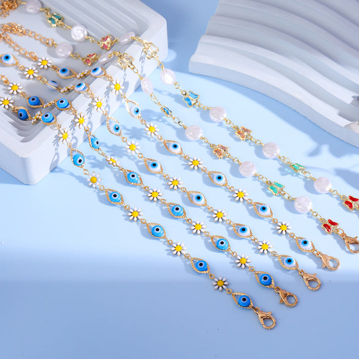 Eye Charm and Daisy Bracelet Stornfield