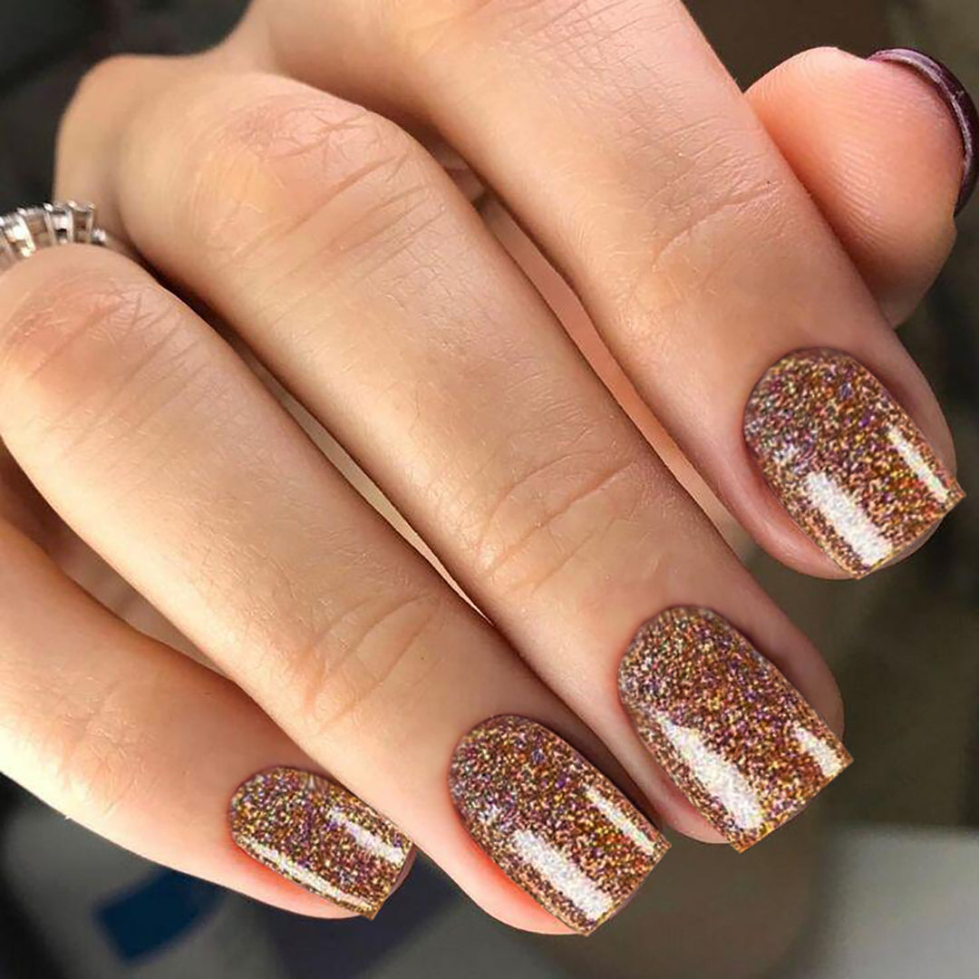 Glittery Press-On Pedicure Nails Stornfield