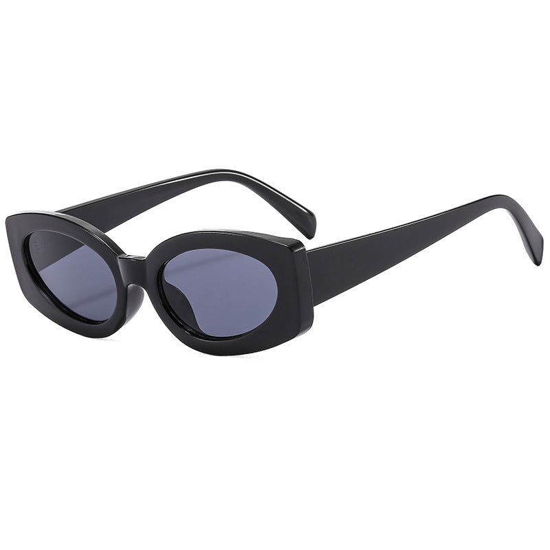 Ladies trendy sunglasses with unique, curved frame Stornfield