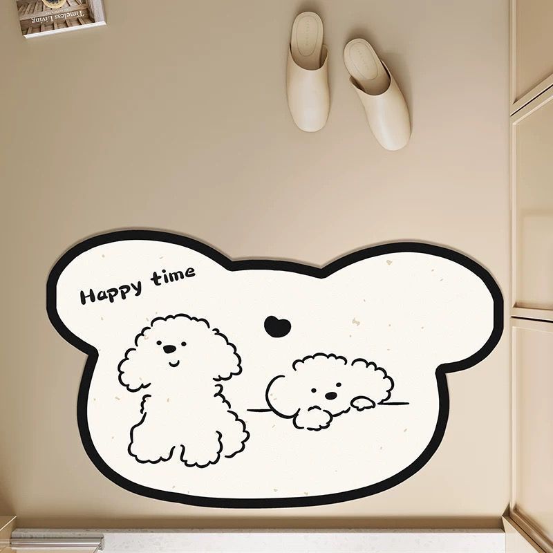 Cute Dog-Shaped Area Mat