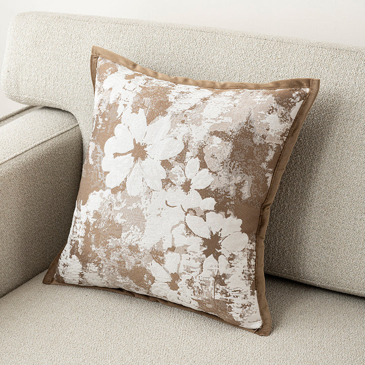 Floral Velvet Accent Pillow