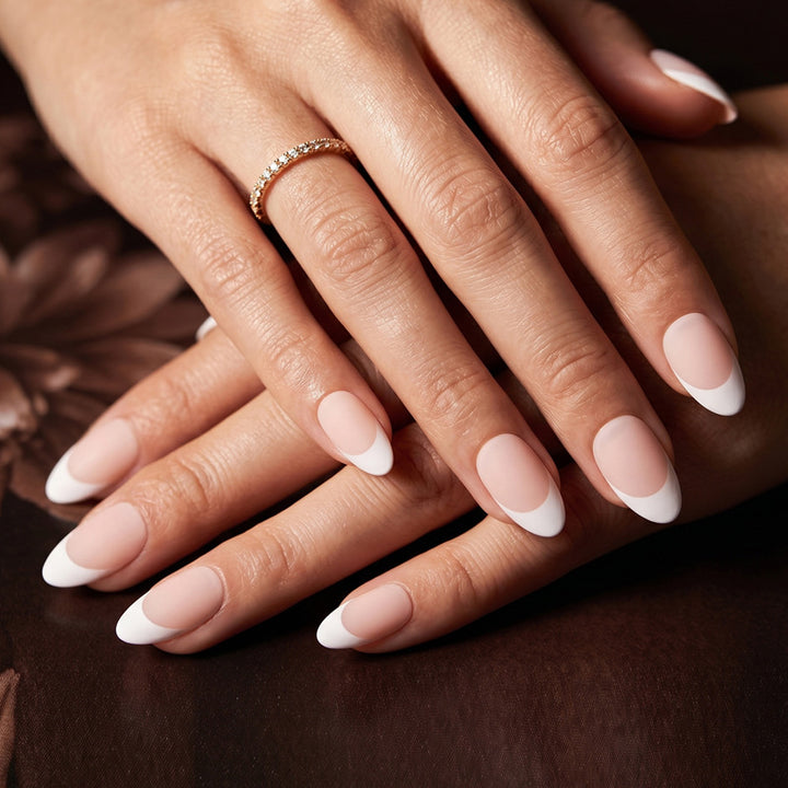 Elegant French Tip Press-On Nails Stornfield 1789389076