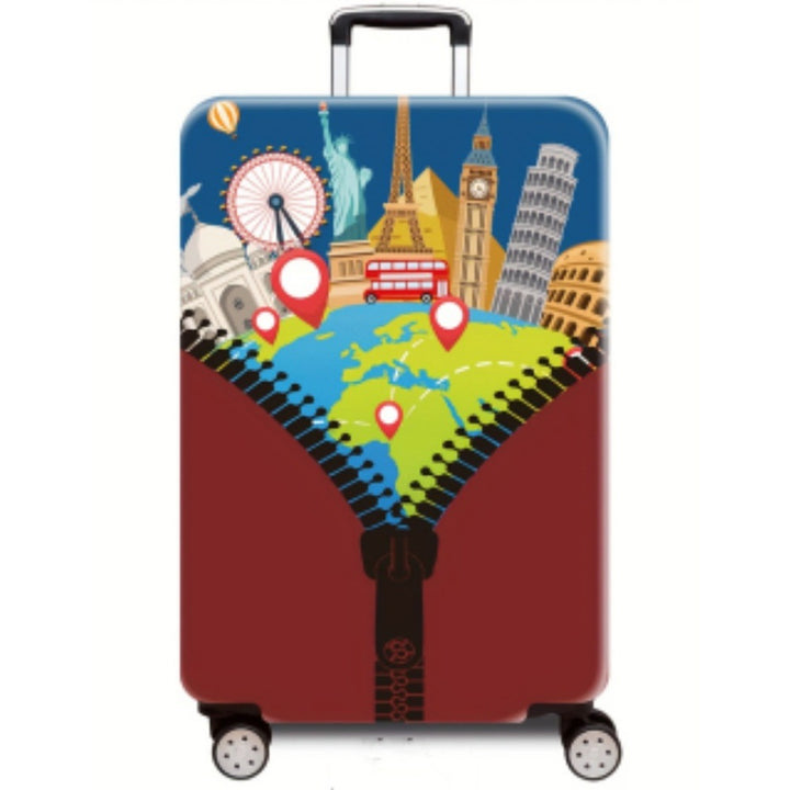 Women's Hard Shell Suitcase with Urban Airplane Design Stornfield