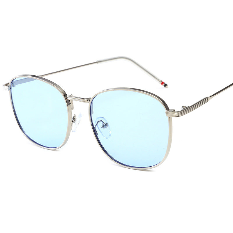 Ladies stylish oversized sunglasses with glamorous metal frame Stornfield