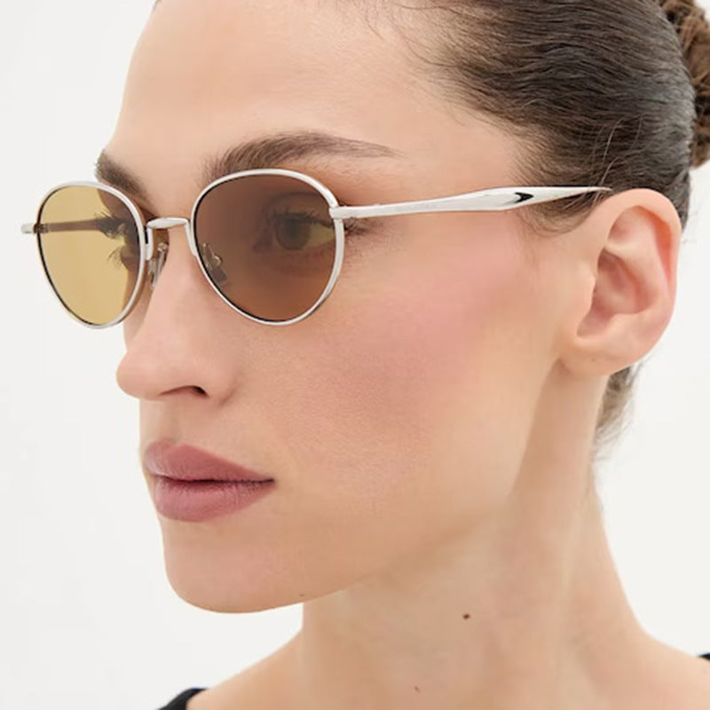 Women's round sunglasses with elegant metal frame and UV protection Stornfield