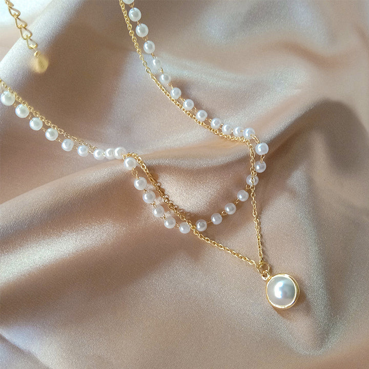 Elegant Layered Pearl Necklace Stornfield