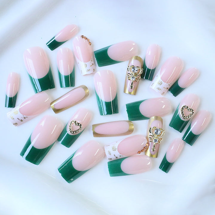 Luxurious Acrylic Nail Art Enhancements with Gem Accents Stornfield