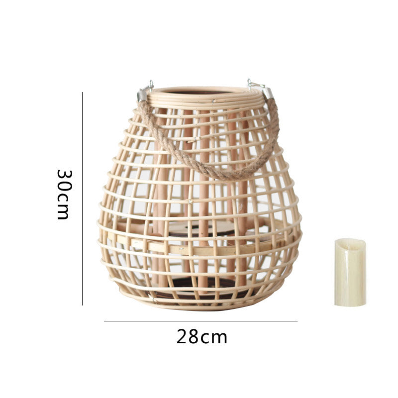 Decorative Rattan Lantern Stornfield