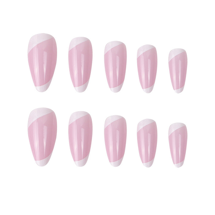 Elegant Stiletto Press-On Nails with French Tip Design Stornfield
