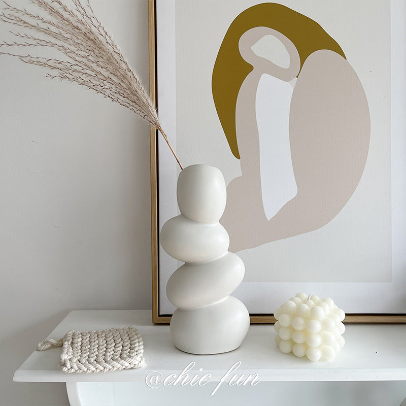 Stacked Abstract Ceramic Vase