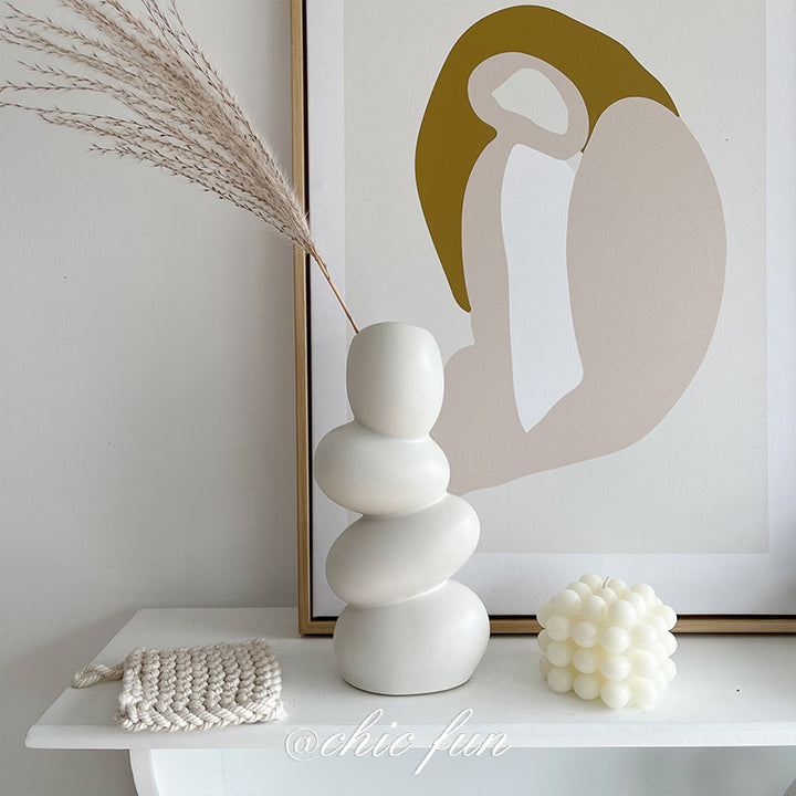 Stacked Abstract Ceramic Vase