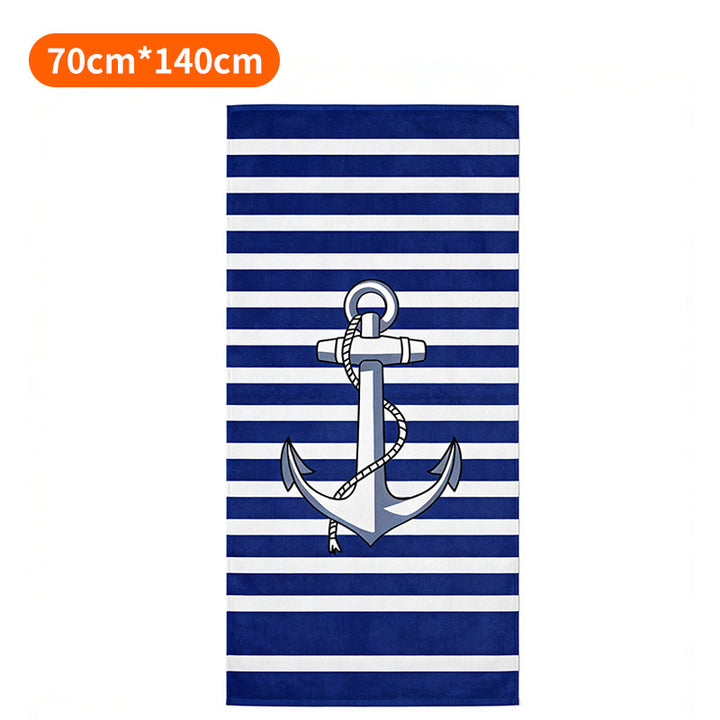 Beach towel with colorful stripe pattern Stornfield