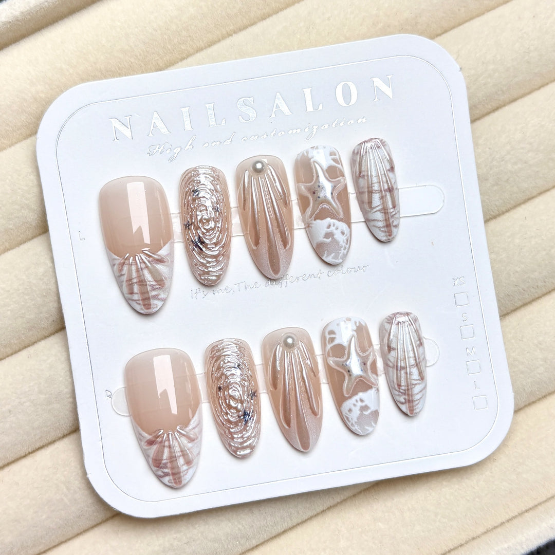 Stylish Customizable Press-On Nail Design Kit