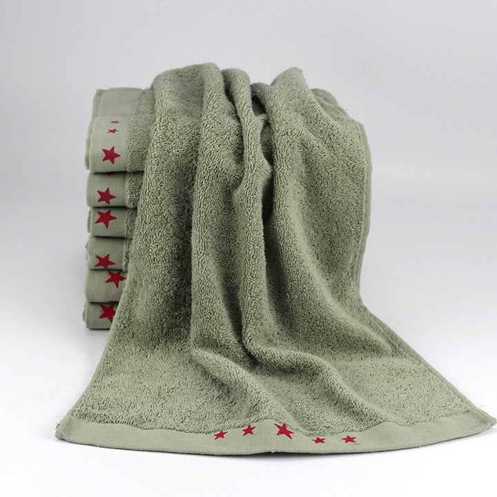 Care Towel With Soft Surface And Decorative Star Border Stornfield