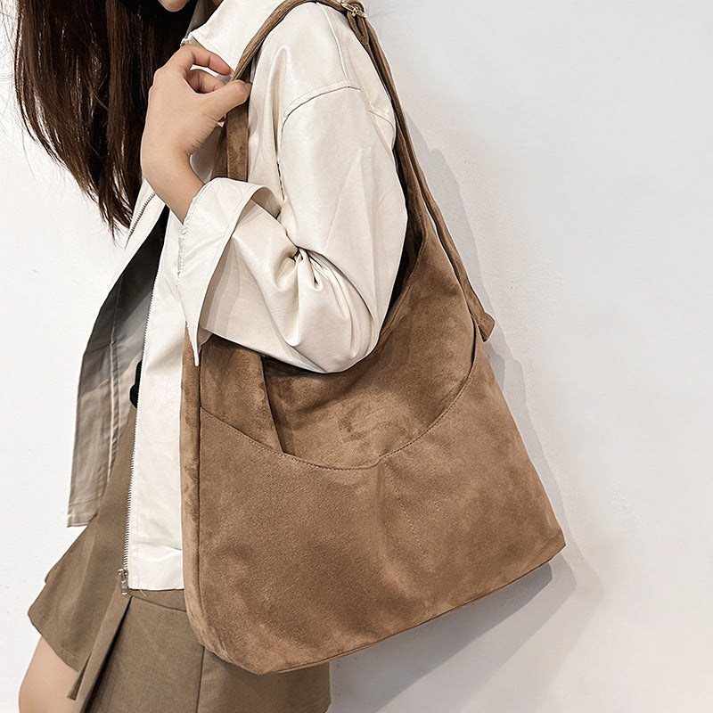 Suede Hobo Bag