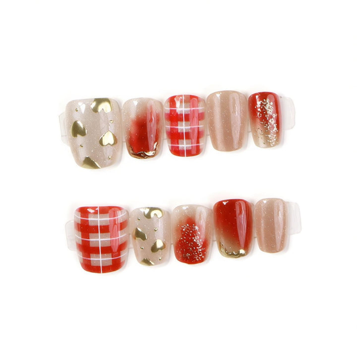 Artistic Fall-Themed Press-On Nail Set Stornfield