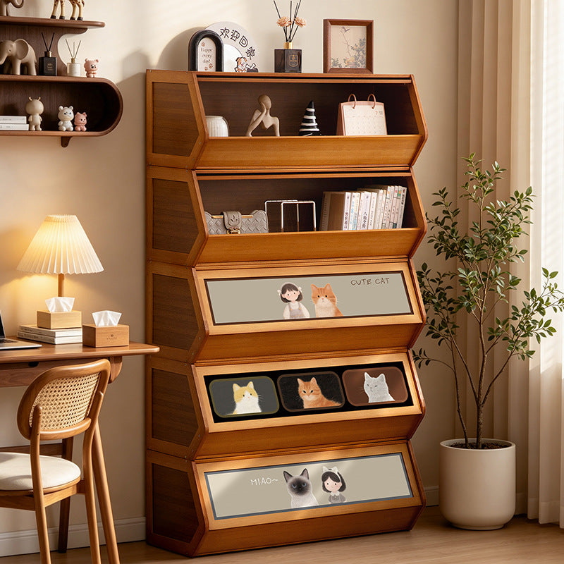 Storage unit with retractable front and friendly design Stornfield