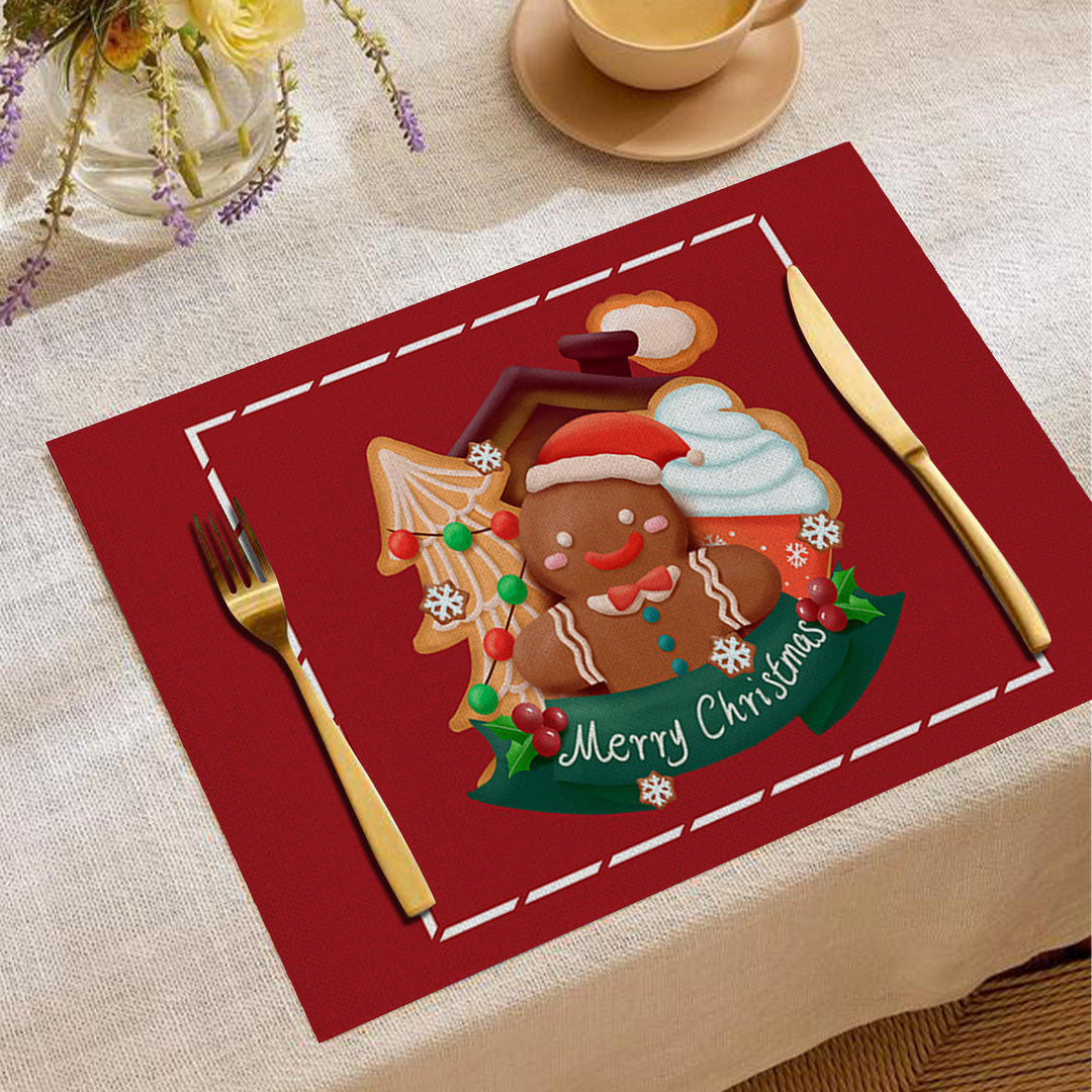 Festive Holiday-Themed Table Placemat