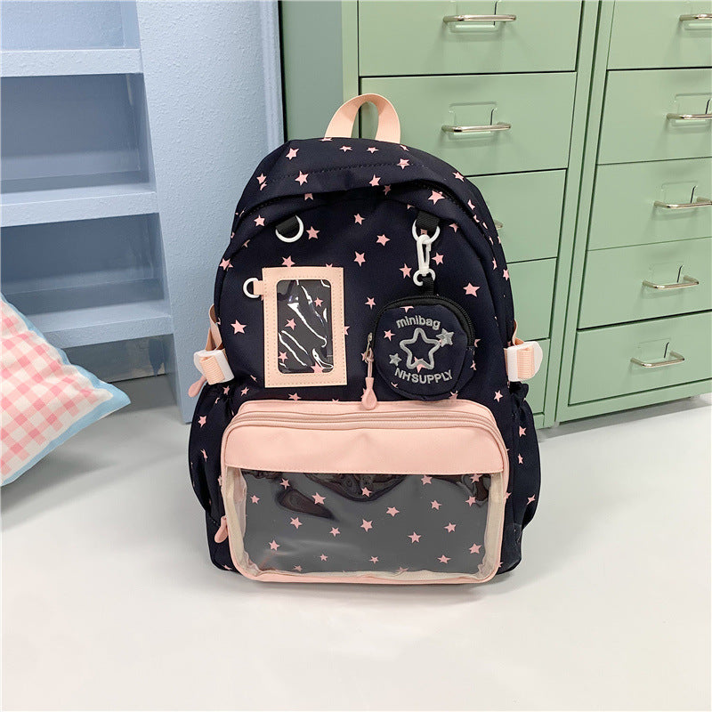 Star-Printed Casual Backpack Stornfield 1791205471