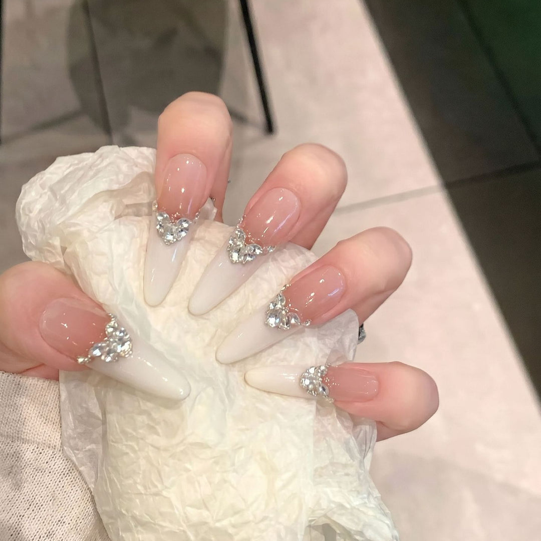 Elegant Stiletto Press-On Nail Art Set Stornfield