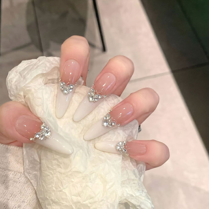 Elegant Stiletto Press-On Nail Art Set Stornfield