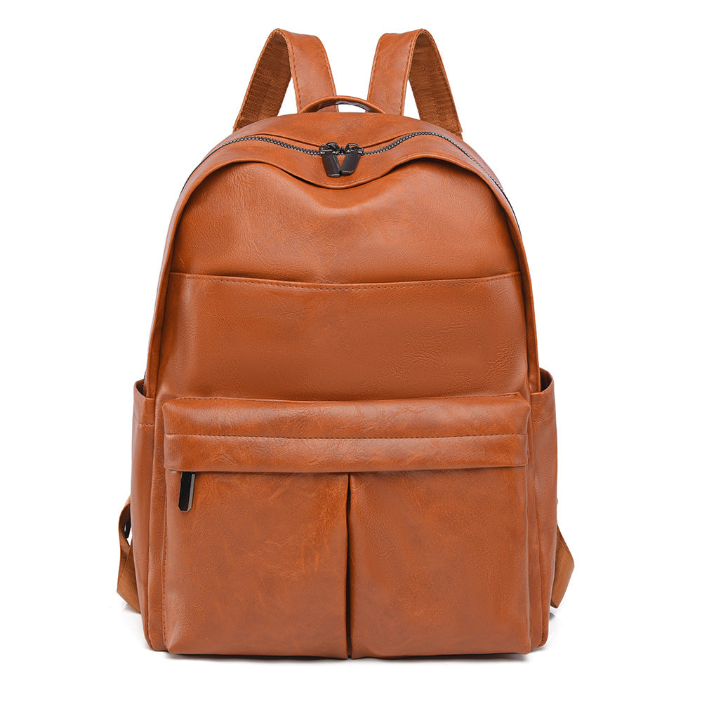 Premium Leather Laptop Backpack Stornfield