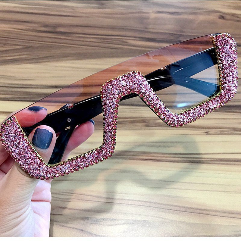 Ladies elegant glitter sunglasses with striking frame Stornfield