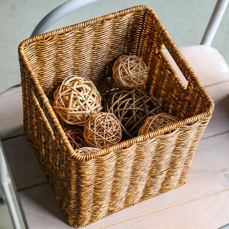 Handwoven Rustic Storage Cube Stornfield