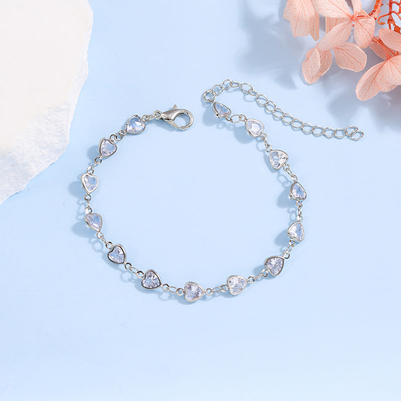 Elegant Glass Chain Bracelet Stornfield