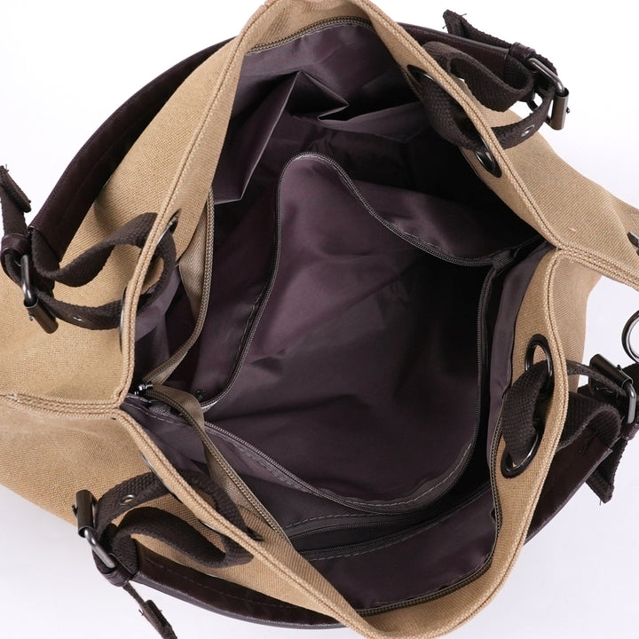 Stylish Multi-Pocket Canvas Handbag Stornfield