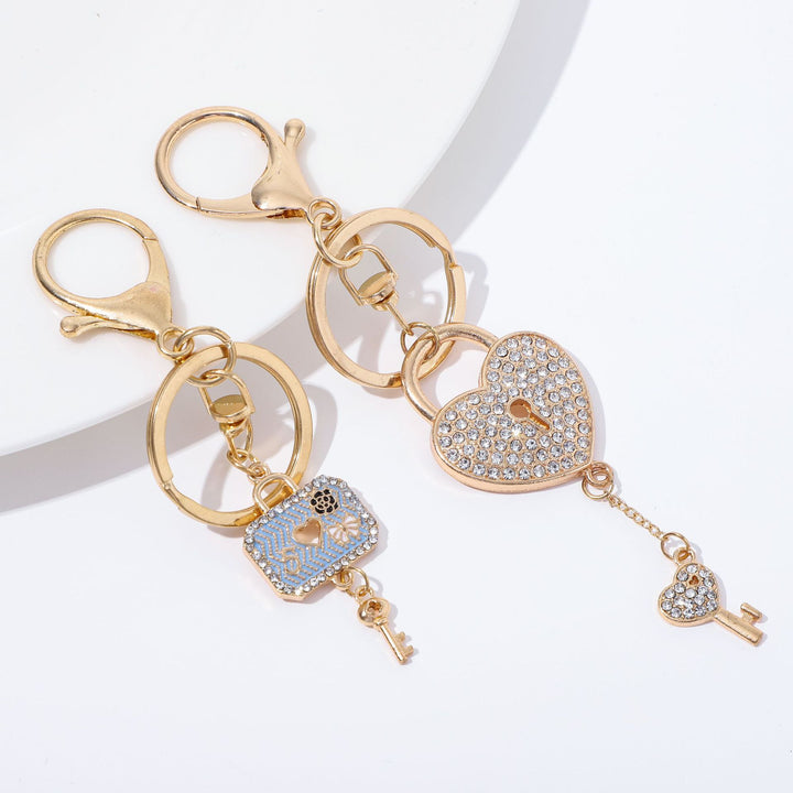 Heart-Shaped Crystal Keychain Stornfield